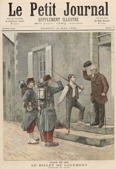 De Billet, naar een schilderij van Cres, uit 